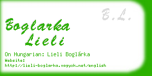 boglarka lieli business card